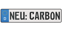 Carbon-Kennzeichen fürs Auto